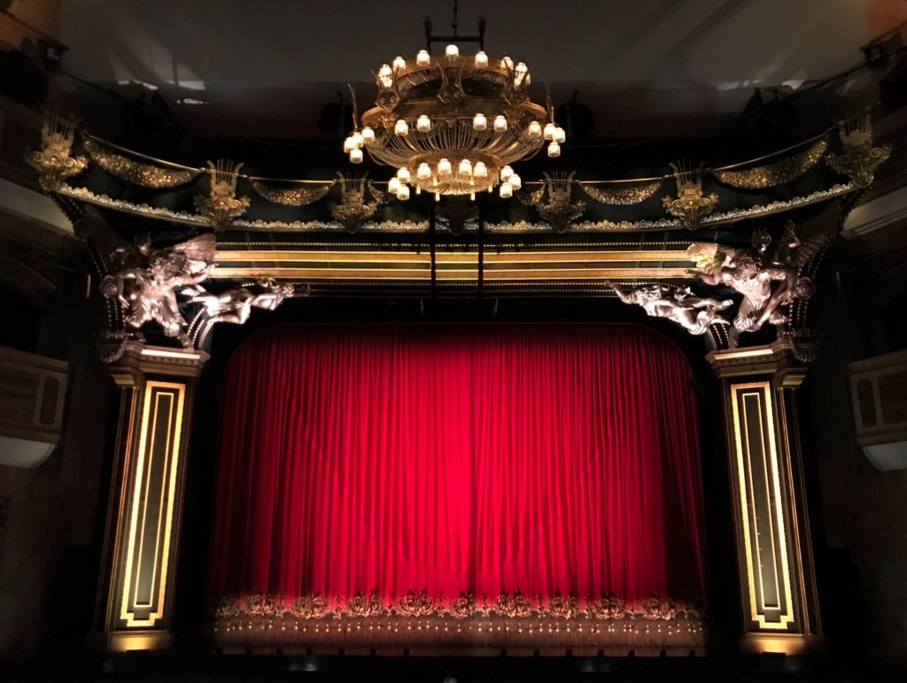 Photo of a stage to illustrate three act structure