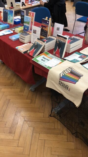 books on a stall